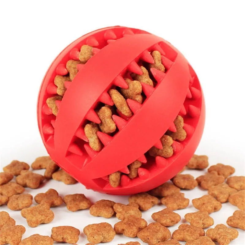 Extra-tough Tooth Cleaning Treat Ball Chew Toy for Dogs