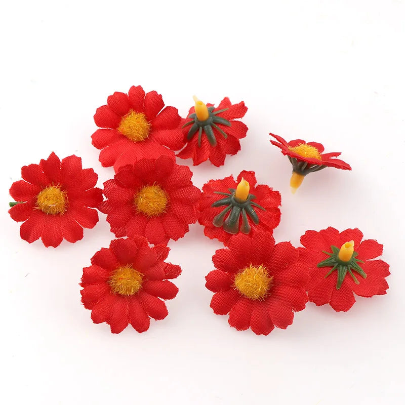 100 Decorative Artificial Daisy Flowers