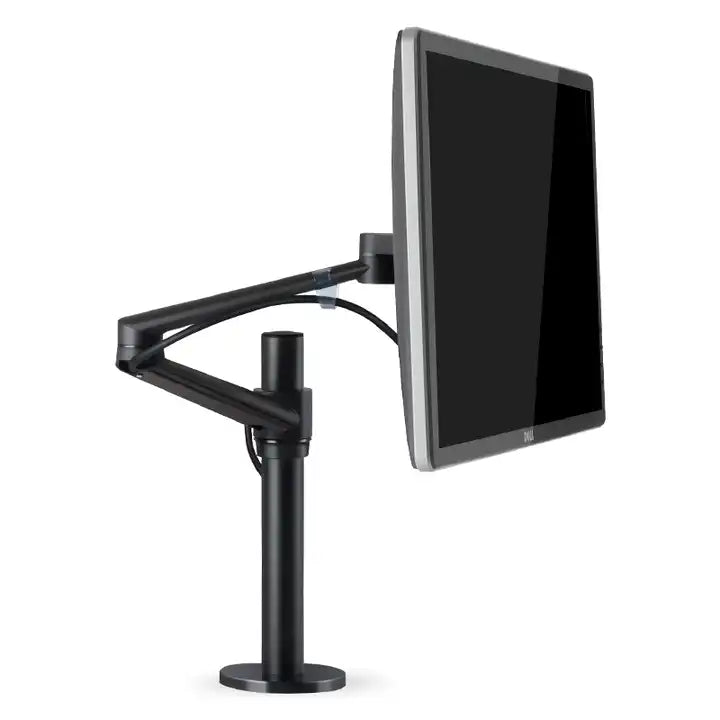 Single Monitor Arm with Swivel Mount Desk Mount Bracket Black