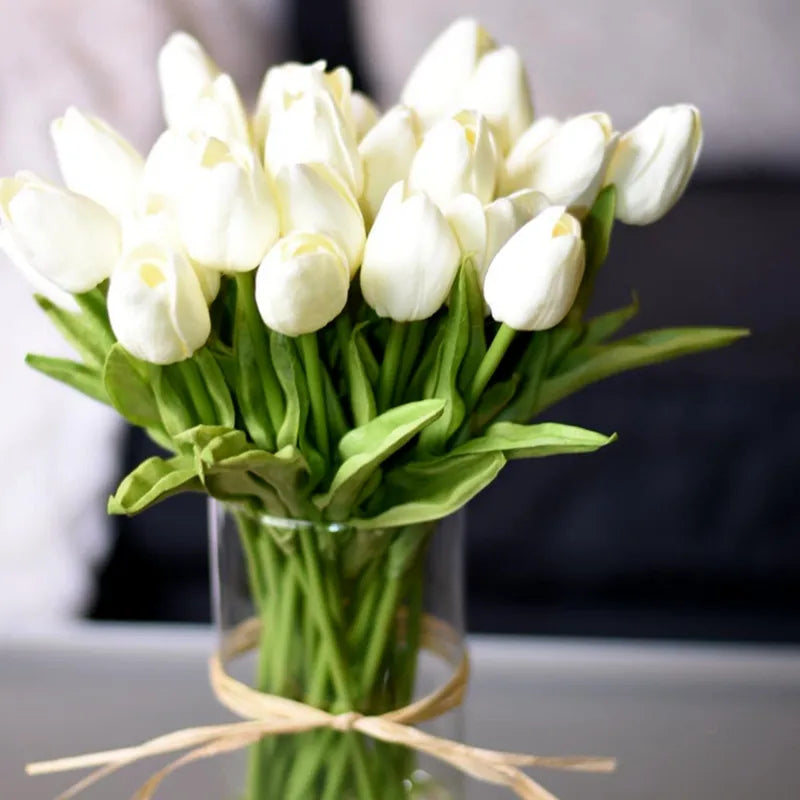 10 Stem Artificial Tulip Bouquet