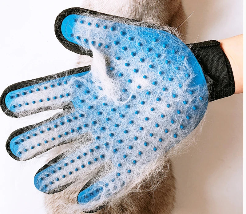 Silicone De-Shedding Pet Grooming Glove For Dogs Cats