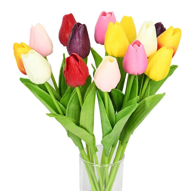 10 Stem Artificial Tulip Bouquet