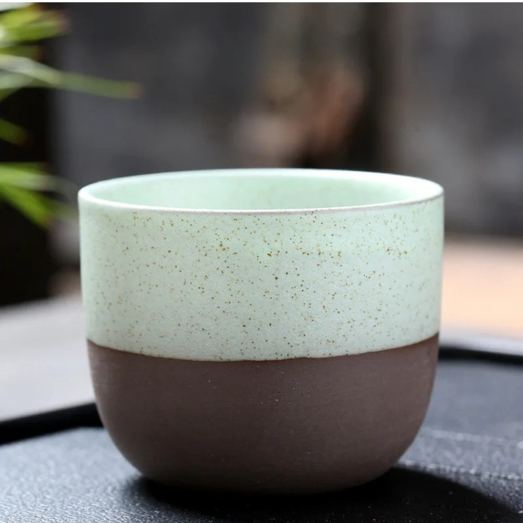 Kung Fu Teacups in Cyan color
