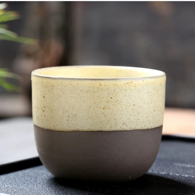 Kung Fu Teacups in Yellow color