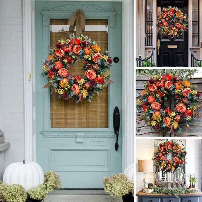 Floral Autumn Door Wreath