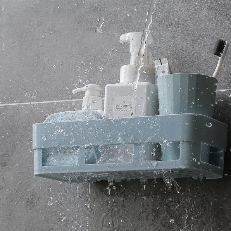Wall Mounted Shower Caddy Storage Plastic