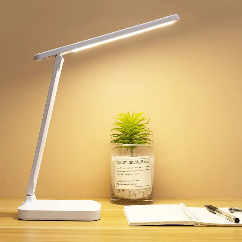 Eye Care LED Desk Light Dimmable with Phone Stand