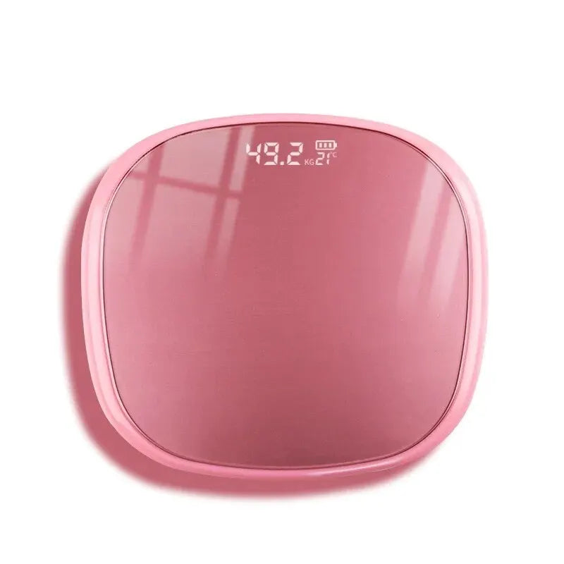 Pink LED Display bathroom Scales