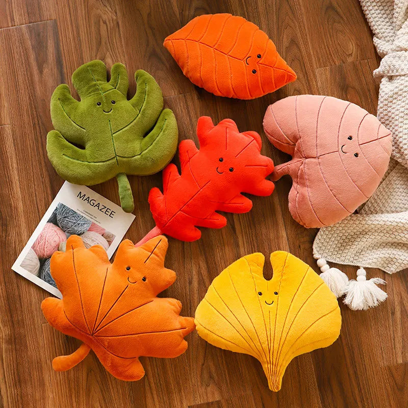 Plush Leaf Toy Cushion