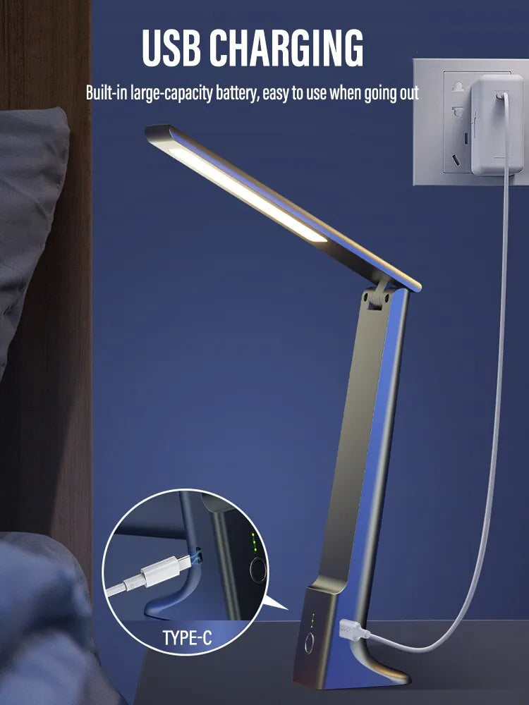 Eye Care LED Folding Desk Lamp Adjustable