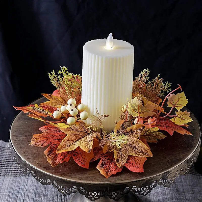 Autumn Leaves Candle Ring