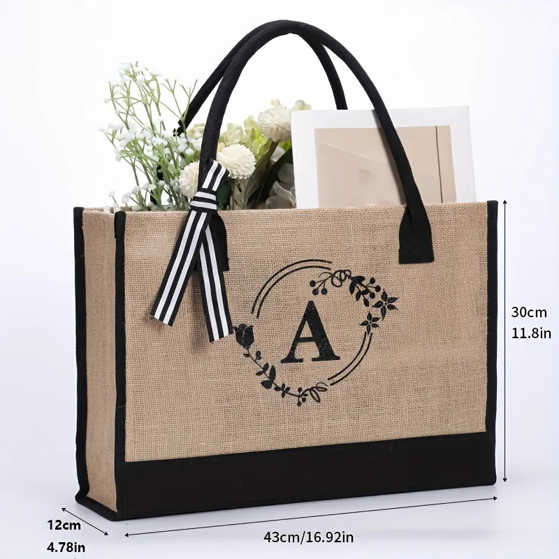 Personalised Initial Shopping Tote Bag