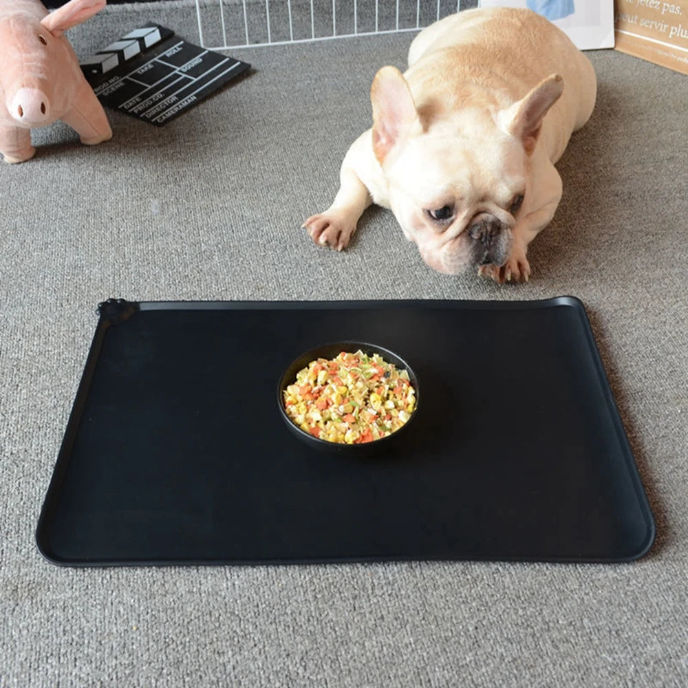 Silicone Pet Food Mat Non-slip Waterproof for Cats Dogs