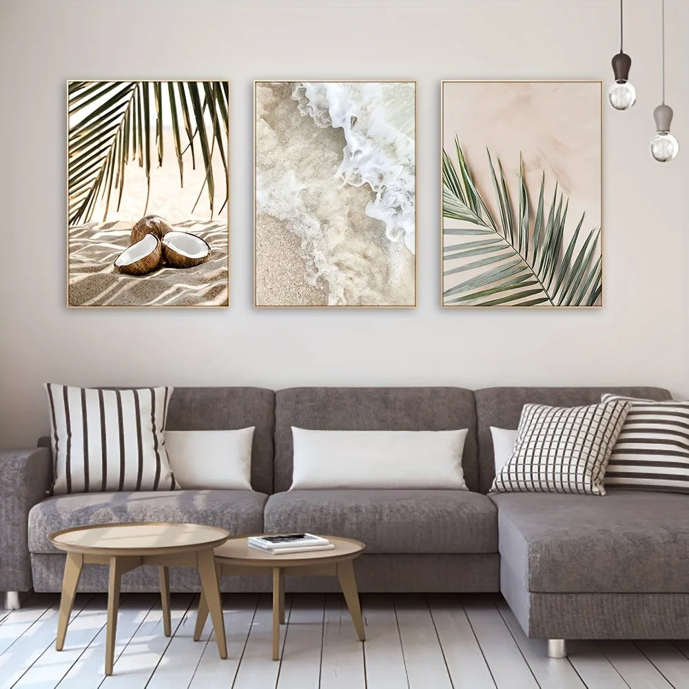 Frameless Seascape Triptych Posters