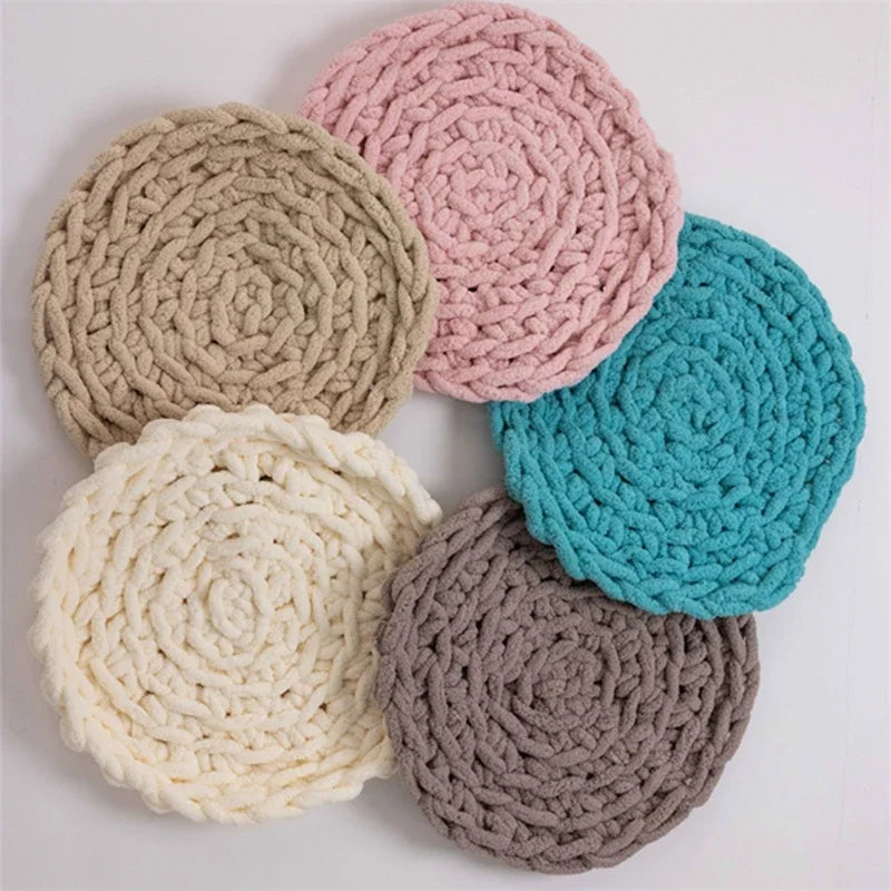 Circular Crochet Floor Cushion