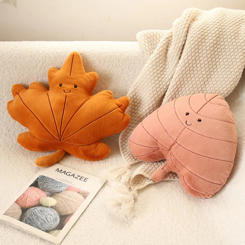 Plush Leaf Toy Cushion