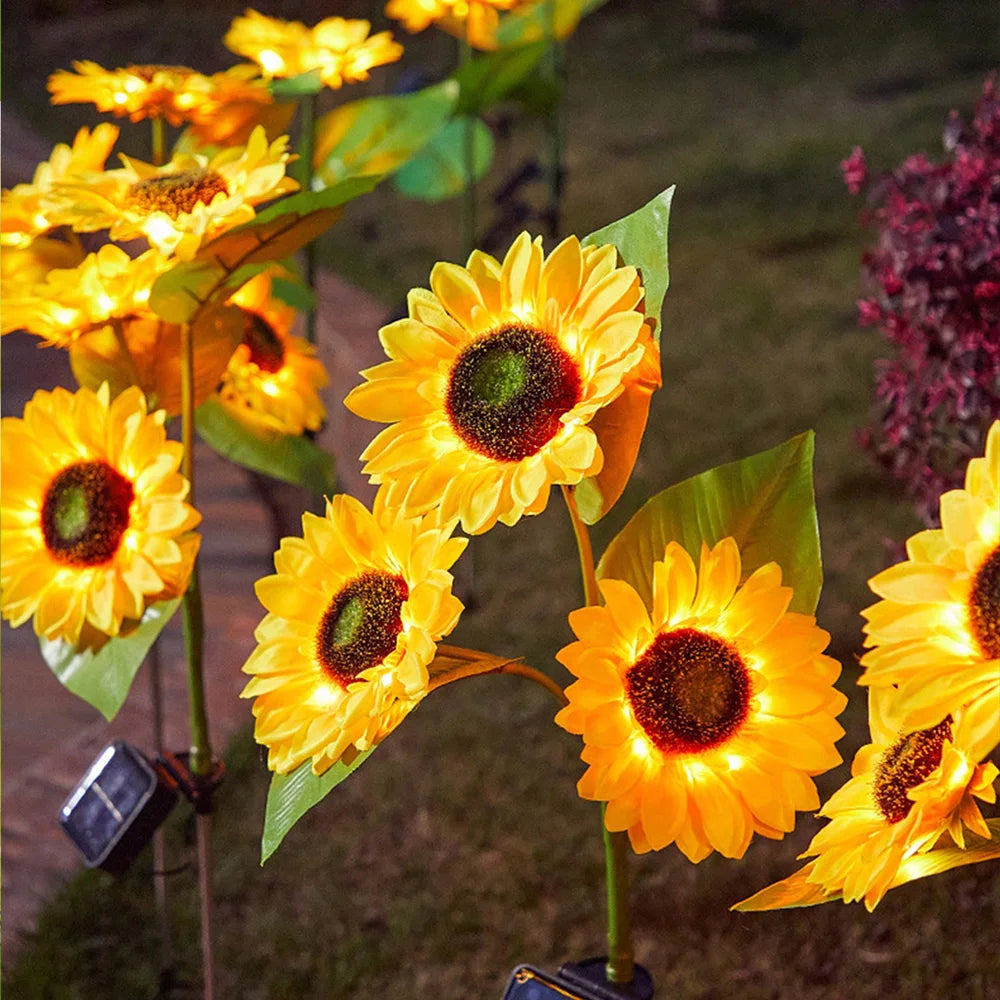 Sunflower Solar Garden Light LED