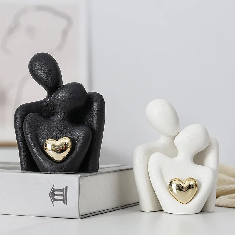 Love Couple Ceramic Ornament