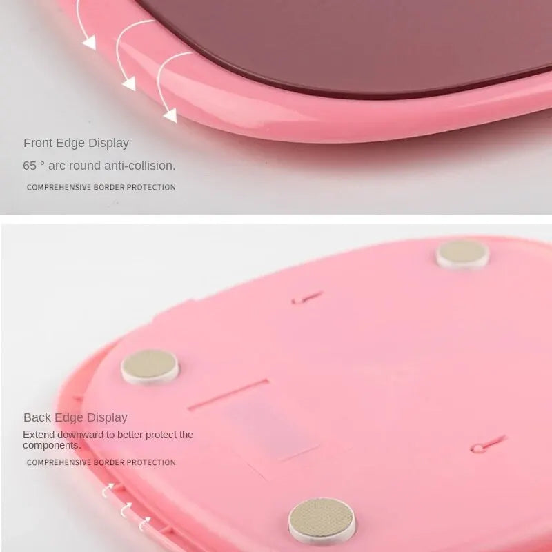 Pink LED Display bathroom Scales