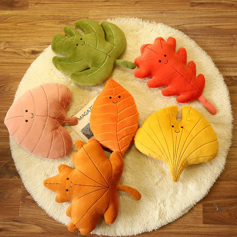 Plush Leaf Toy Cushion