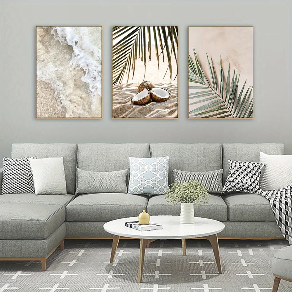Frameless Seascape Triptych Posters