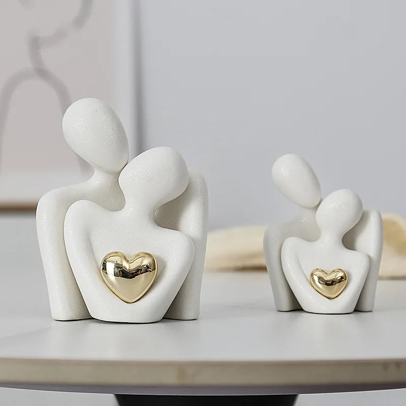 Love Couple Ceramic Ornament