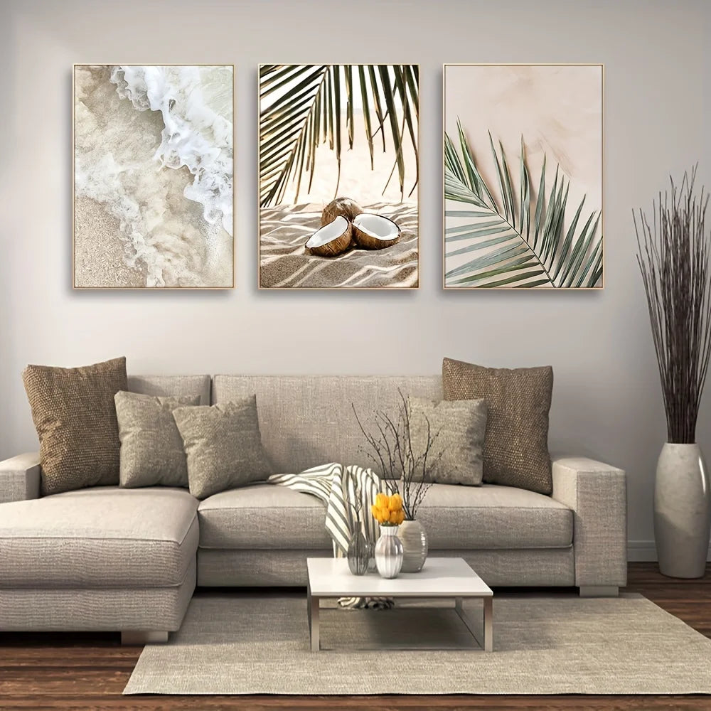 Frameless Seascape Triptych Posters