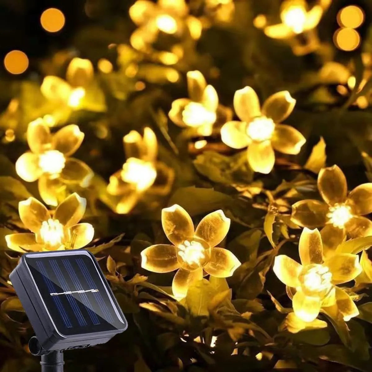 Flower Light Solar Powered String Garden Lights LED