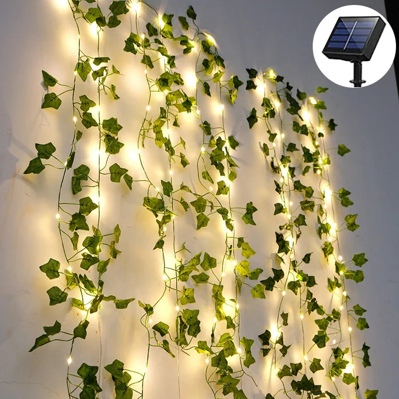 Vine Leaf Light Solar Powered Garden Lights LED