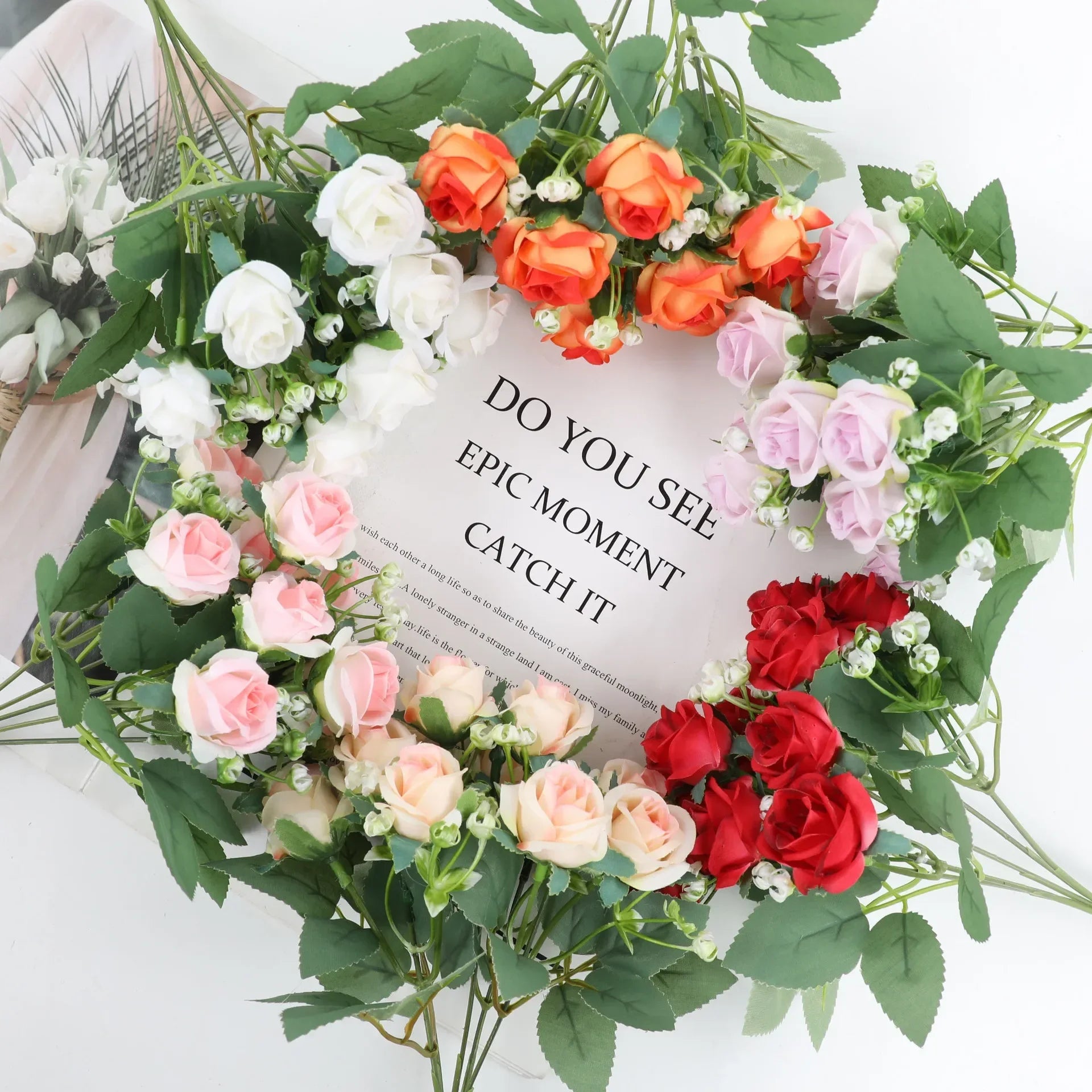 Rose and Eucalyptus Single Stem Bouquet