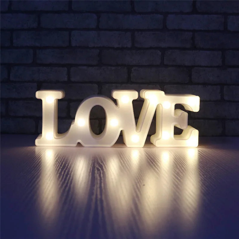 Love Graphic LED Lamp