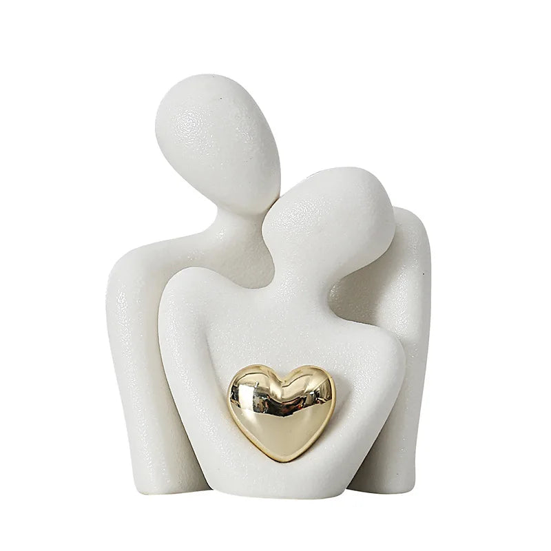 Love Couple Ceramic Ornament