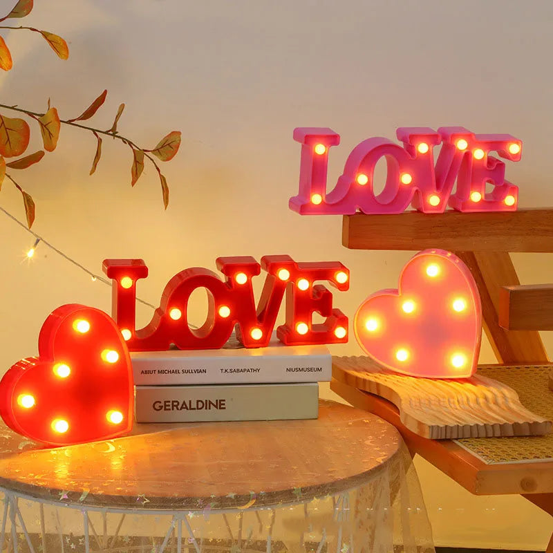 Love Graphic LED Lamp