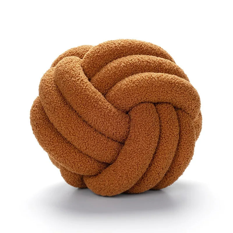 Hand-Knotted Ball Cushion