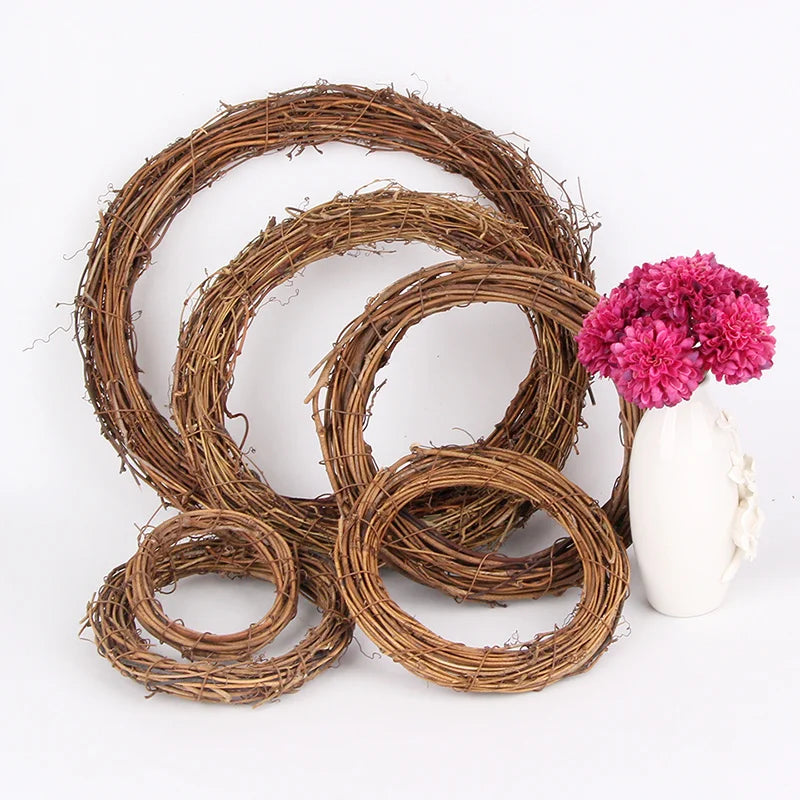 DIY Rattan Easter Wreath