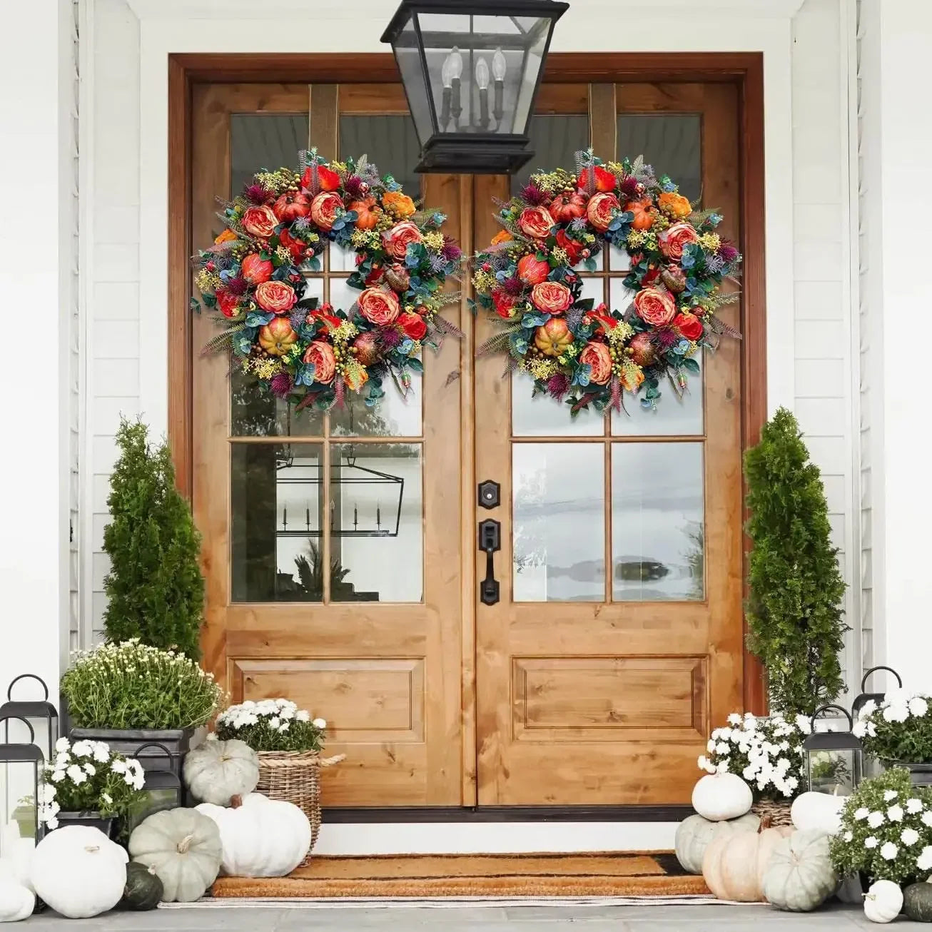 Floral Autumn Door Wreath