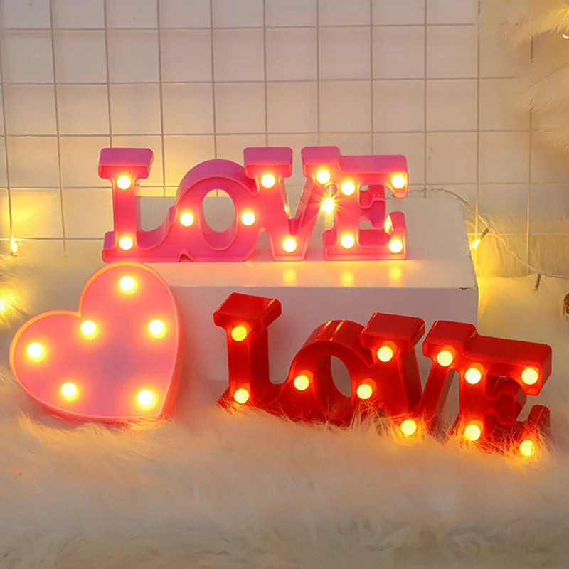 Love Graphic LED Lamp