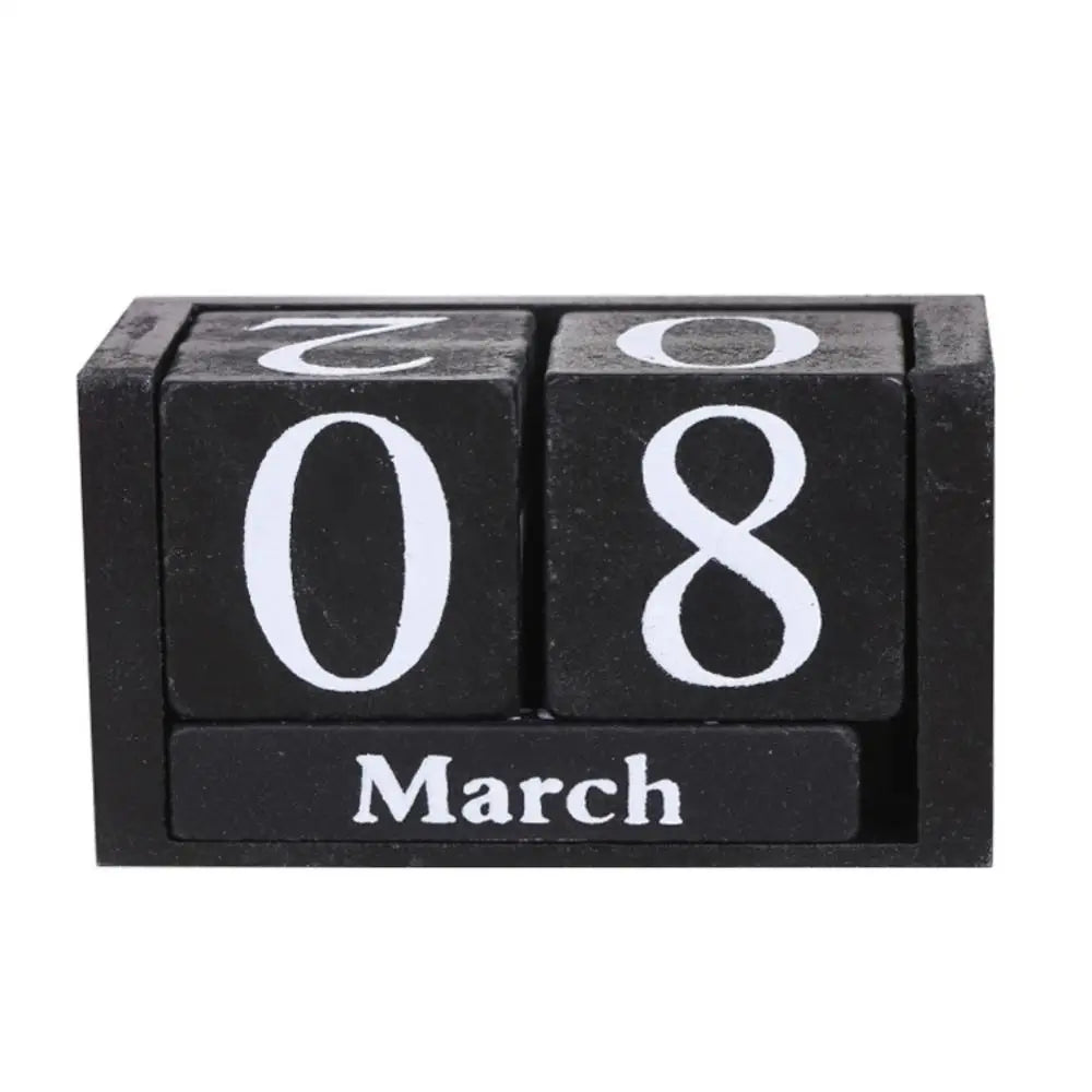 Wooden Block Perpetual Calendar