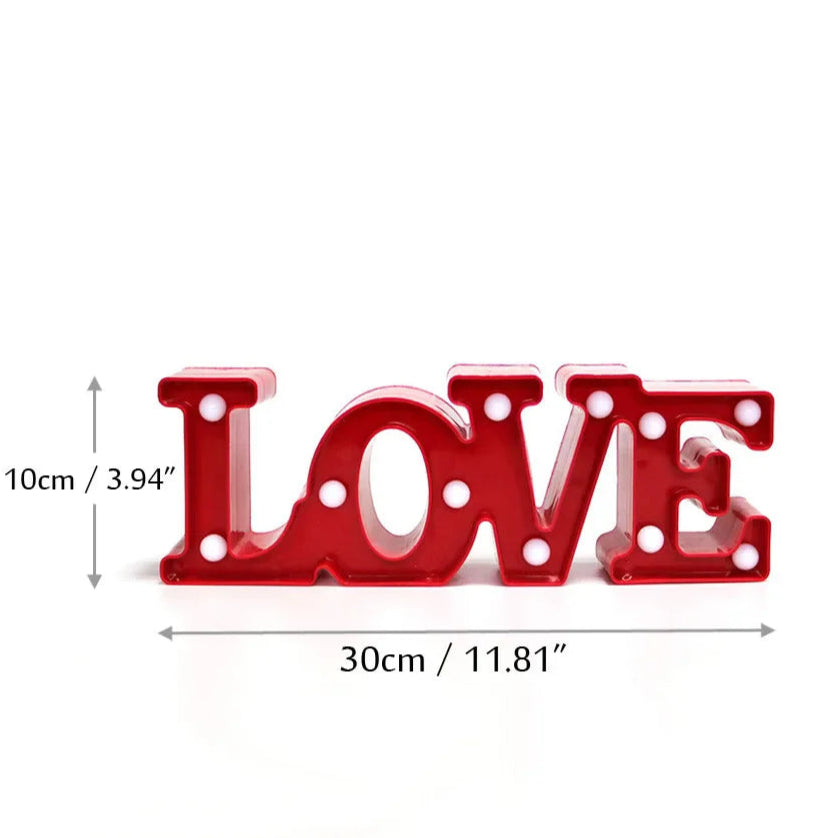 Love Graphic LED Lamp