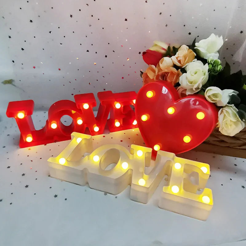 Love Graphic LED Lamp