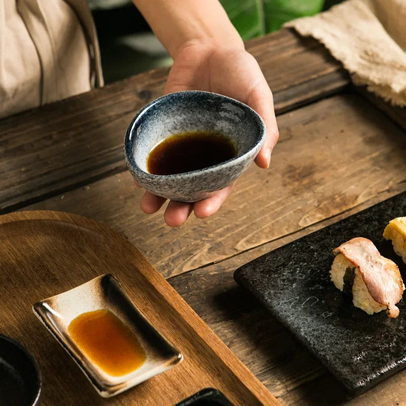 Mamezara Shaped Japanese Sauce Dish