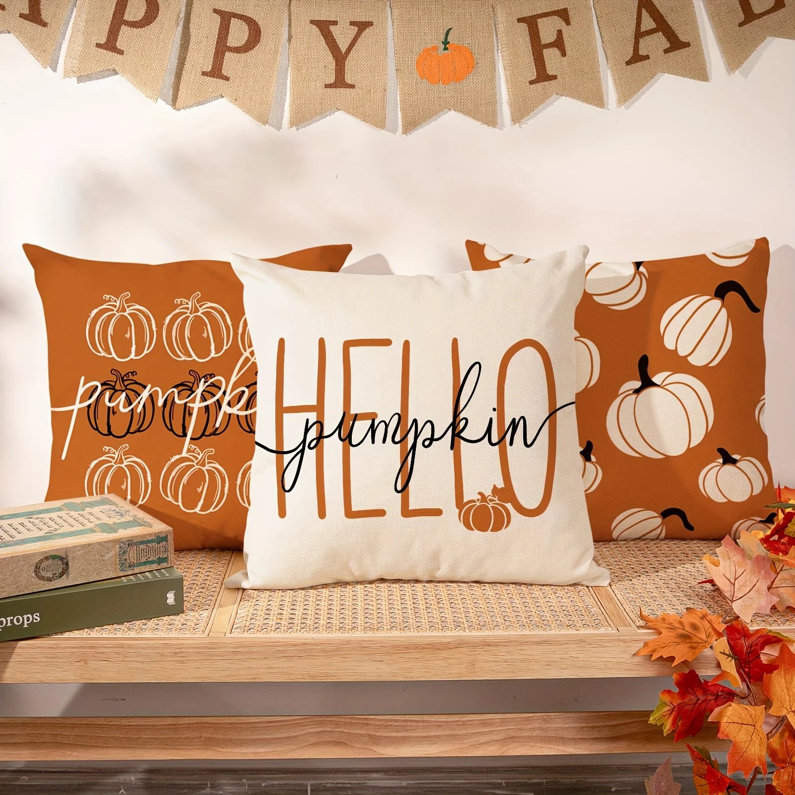 Pumpkin Autumn Pillow Cover