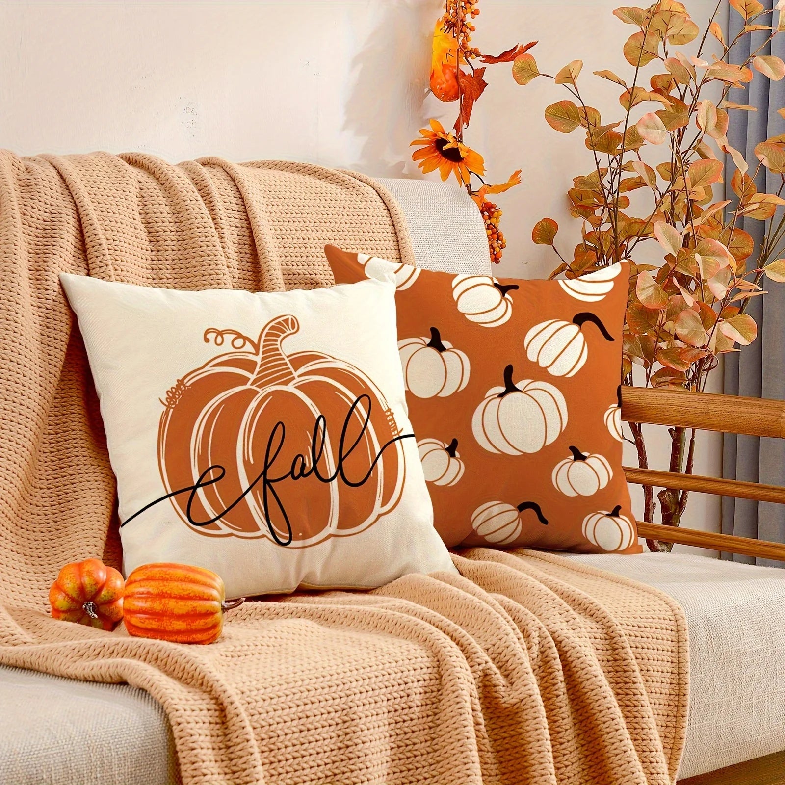 Autumn pillow covers hotsell