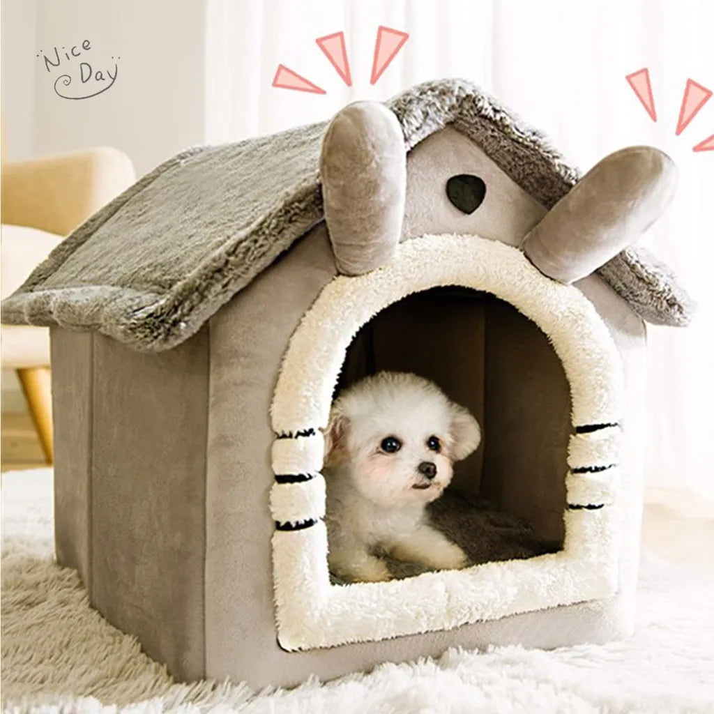 Fluffy Indoor Pet Bed House