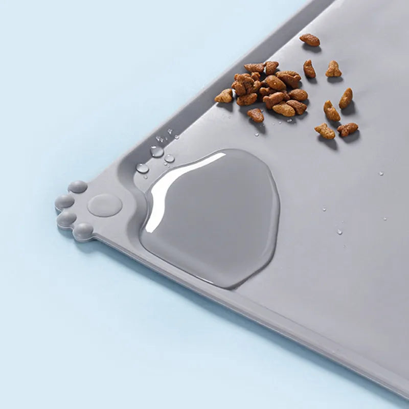 Silicone Pet Food Mat Non-slip Waterproof for Cats Dogs