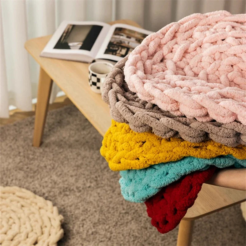 Circular Crochet Floor Cushion