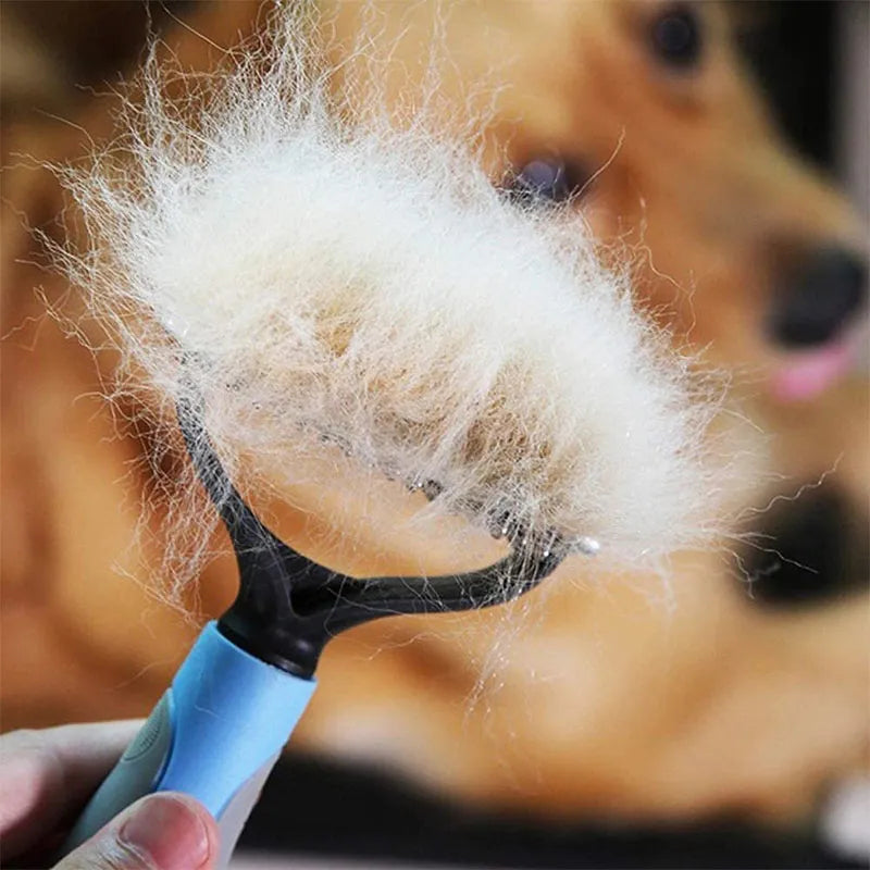 Pet Undercoat Rake Grooming Brush for Dogs Cats