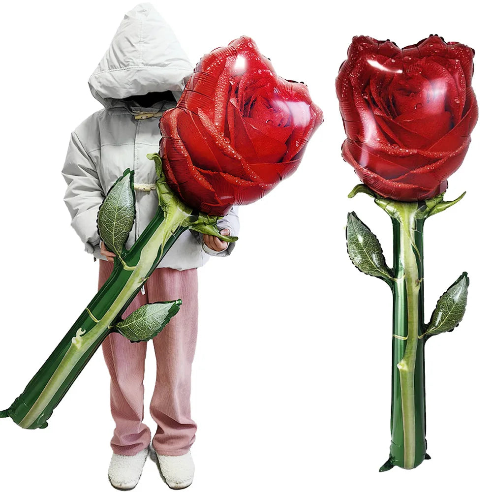 Large Rose Foil Balloon