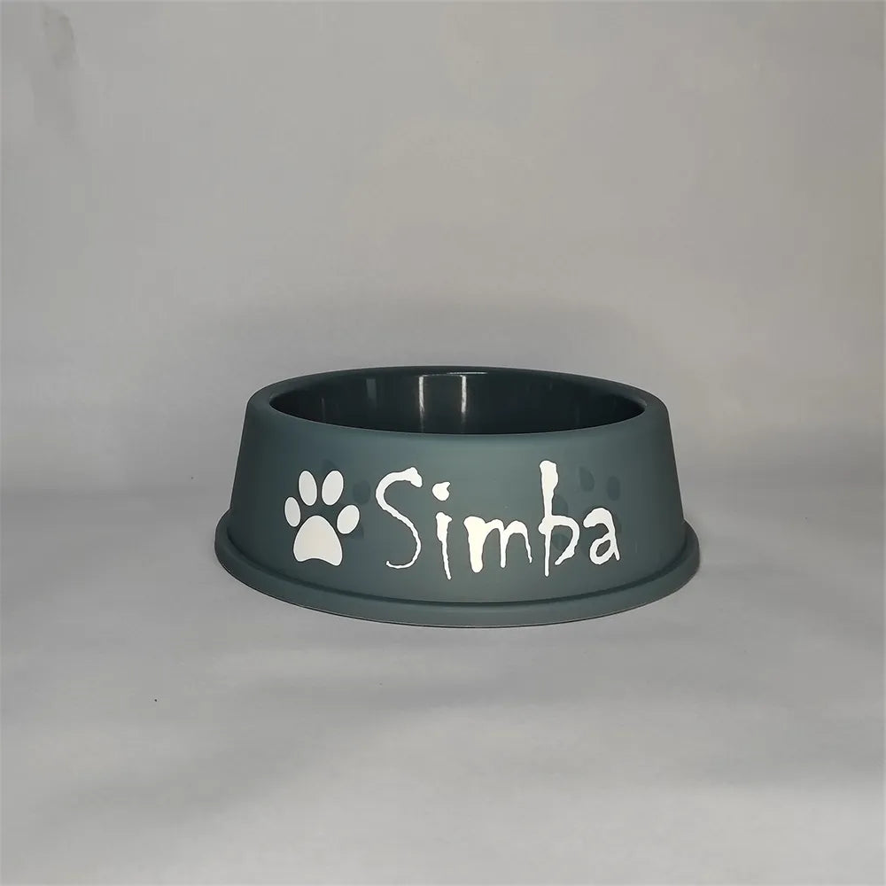 Pet Bowl with Personalised Name Plastic