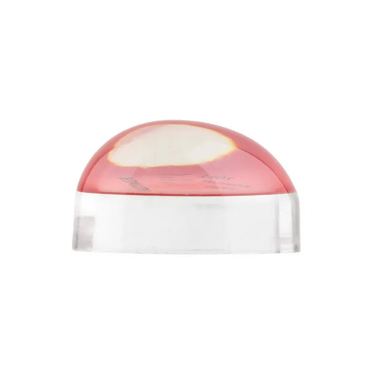 Pink and white egg timer.